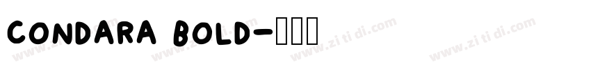 condara bold字体转换